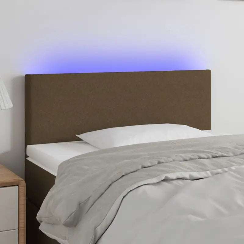 Klassiek LED Hoofdbord voor een Modern en Stijlvol Beddroom</assistant - Donkerbruin / 100 x 5 x 78/88 cm / 1