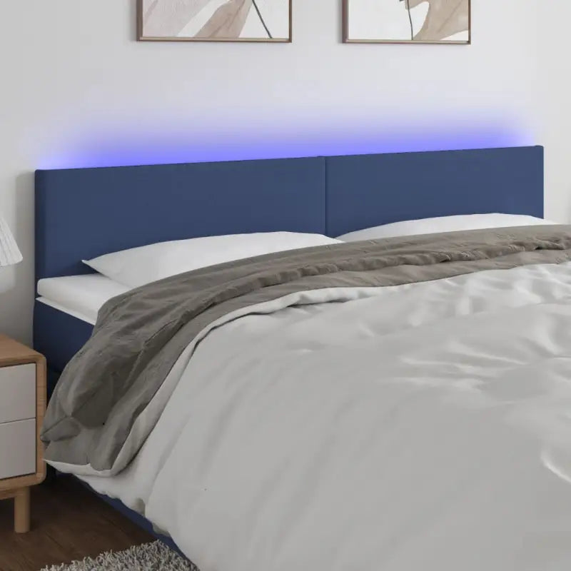 Klassiek LED Hoofdbord voor een Modern en Stijlvol Beddroom</assistant - Blauw / 160 x 5 x 78/88 cm / 1 - Hoofdborden
