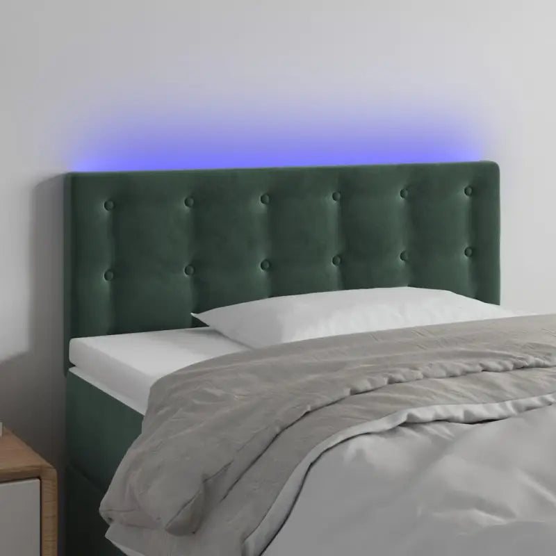 Klassiek LED Hoofdbord voor een Modern Slaapkamergevoel - Donkergroen / 90 x 5 x 78/88 cm / 1 - Hoofdborden