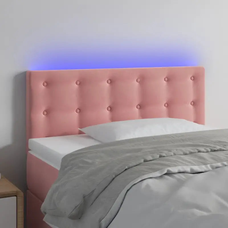 Klassiek LED Hoofdbord voor een Modern Slaapkamergevoel - Roze / 100 x 5 x 78/88 cm / 1 - Hoofdborden en voetborden