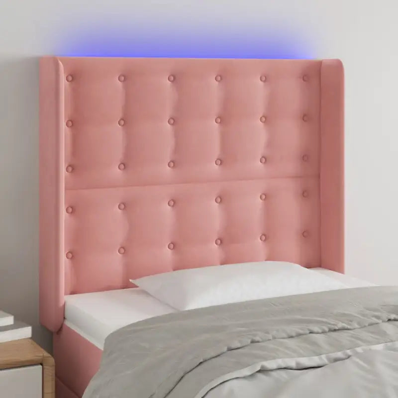 Klassiek LED Hoofdbord voor een Modern Slaapkamergevoel - Roze / 93 x 16 x 118/128 cm / 1 - Hoofdborden en voetborden