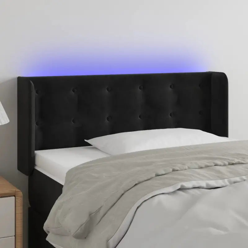 Klassiek LED Hoofdbord voor een Modern Slaapkamergevoel - Zwart / 93 x 16 x 78/88 cm / 1 - Hoofdborden en voetborden