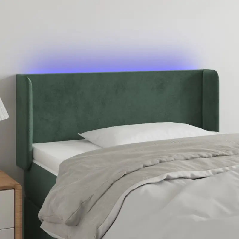 Klassiek LED-hoofdbord voor een moderne slaapkamer uitstraling - Donkergroen / 83 x 16 x 78/88 cm / 1 - Hoofdborden