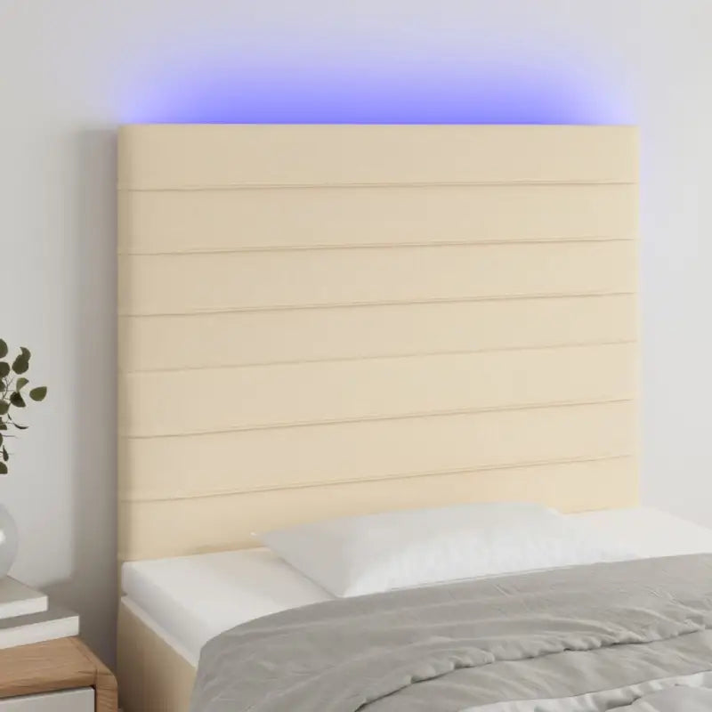 Klassiek LED Hoofdbord voor een moderne slaapkamer uitstraling - Crème / 100 x 5 x 118/128 cm / 1 - Hoofdborden