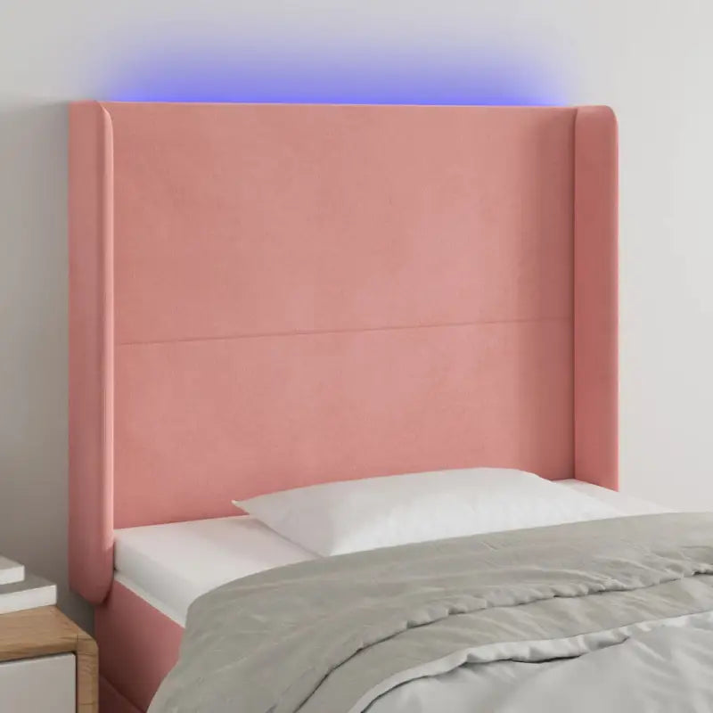 Klassiek LED-hoofdbord voor een moderne slaapkamer uitstraling - Roze / 83 x 16 x 118/128 cm / 1 - Hoofdborden