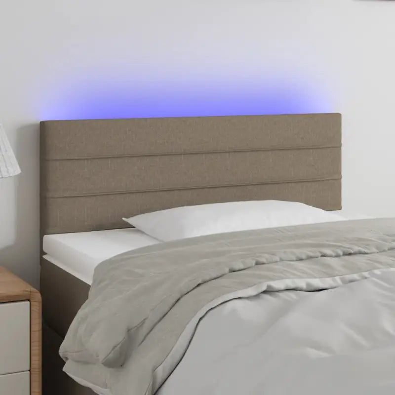 Klassiek LED Hoofdbord voor een moderne slaapkamer uitstraling - Taupe / 100 x 5 x 78/88 cm / 1 - Hoofdborden
