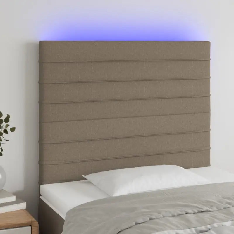 Klassiek LED Hoofdbord voor een moderne slaapkamer uitstraling - Taupe / 90 x 5 x 118/128 cm / 1 - Hoofdborden