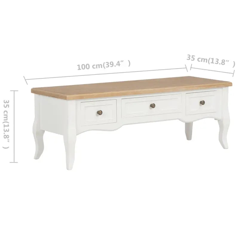 Klassiek TV-meubel in Franse stijl met ruime lade en elegante uitstraling - Tv-meubels