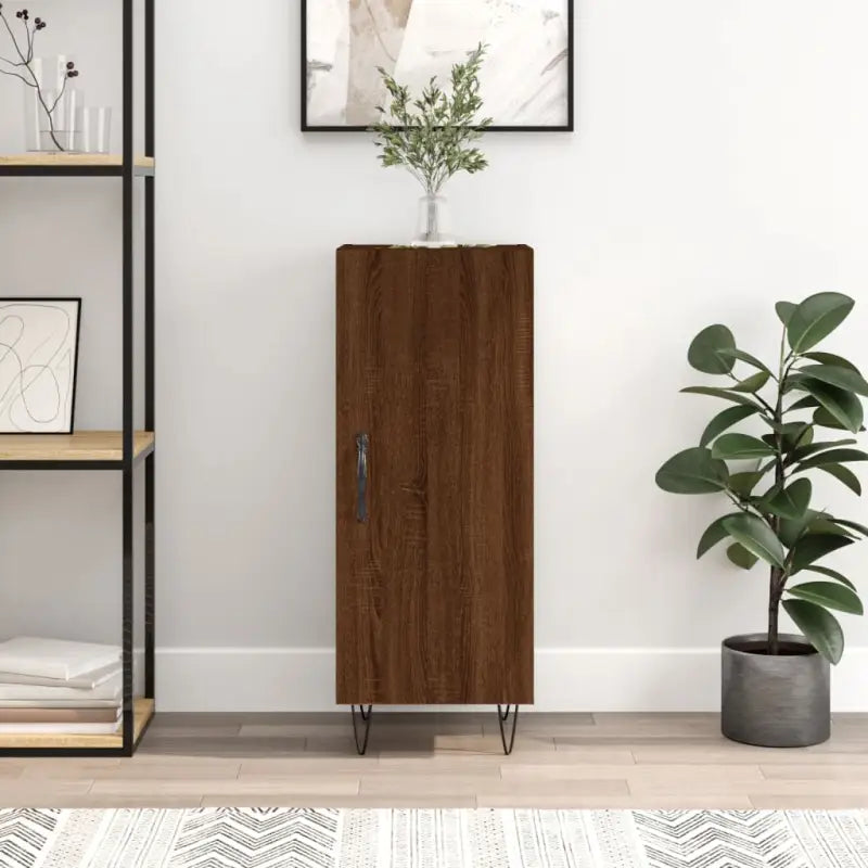 Klassieke dressoir van bewerkt hout met tijdloze uitstraling - Bruineiken / 1 - Dressoirs & buffetkasten