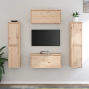 Klassieke hang-tv-meubels van massief grenenhout voor een stijlvolle kamer - Tv-meubels