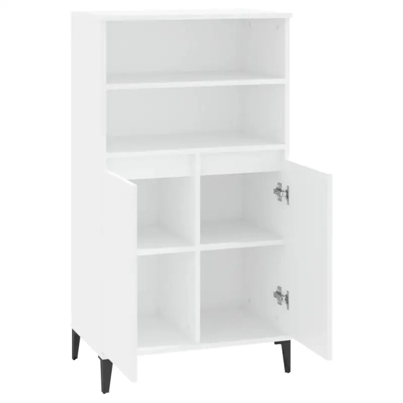 Klassieke hoge kast van bewerkt hout voor een stijlvolle inrichting - Dressoirs & buffetkasten