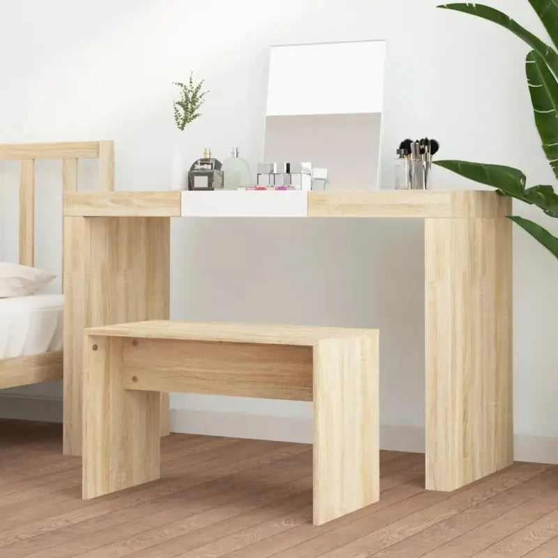 Klassieke toilettafelkruk van bewerkt hout voor een stijlvolle uitstraling - Toilettafelkrukjes