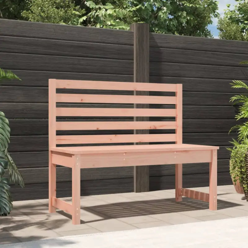 Klassieke tuinbank van massief Douglashout met gelat ontwerp - Natuurlijk douglashout / 109 x 48 x 91.5 cm / 1