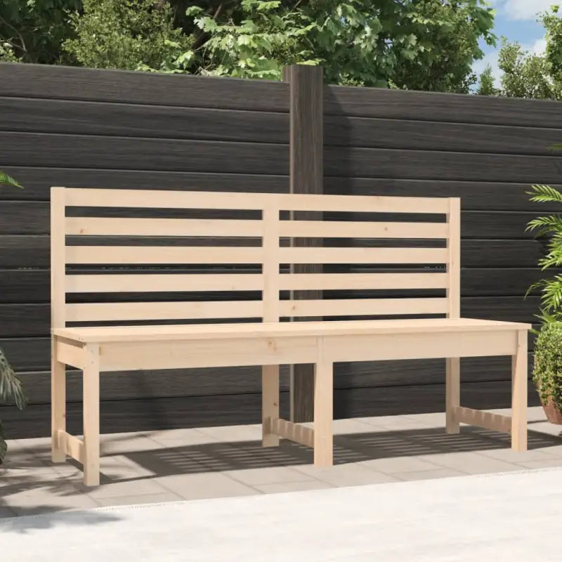 Klassieke tuinbank van massief Douglashout met gelat ontwerp - Natuurlijk grenenhout / 157.5 x 48 x 91.5 cm / 1