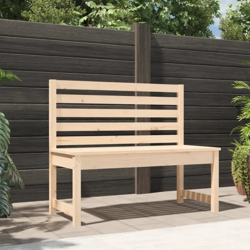 Klassieke tuinbank van massief Douglashout met gelat ontwerp - Natuurlijk grenenhout / 109 x 48 x 91.5 cm / 1
