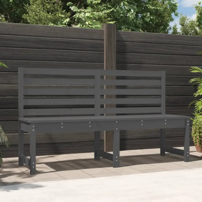 Klassieke tuinbank van massief Douglashout met gelat ontwerp - Grijs grenenhout / 157.5 x 48 x 91.5 cm / 1 - Tuinbanken