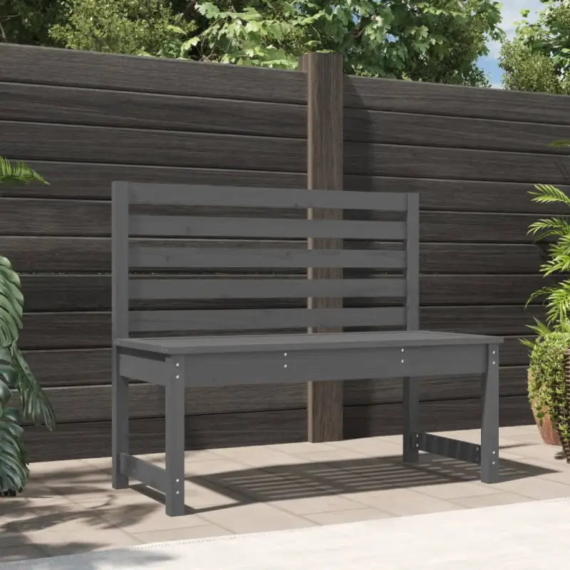 Klassieke tuinbank van massief Douglashout met gelat ontwerp - Grijs grenenhout / 109 x 48 x 91.5 cm / 1 - Tuinbanken