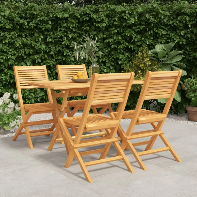 Klassieke tuinset van massief teakhout voor een comfortabele ervaring - Zonder armleuning - Tuinsets