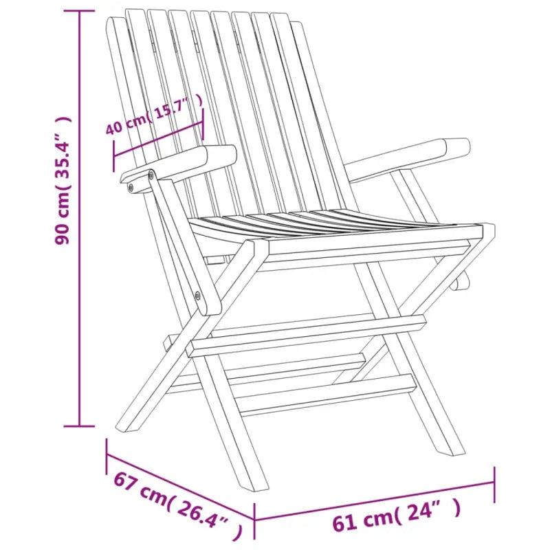 Klassieke tuinset van massief teakhout voor een comfortabele ervaring - Tuinsets