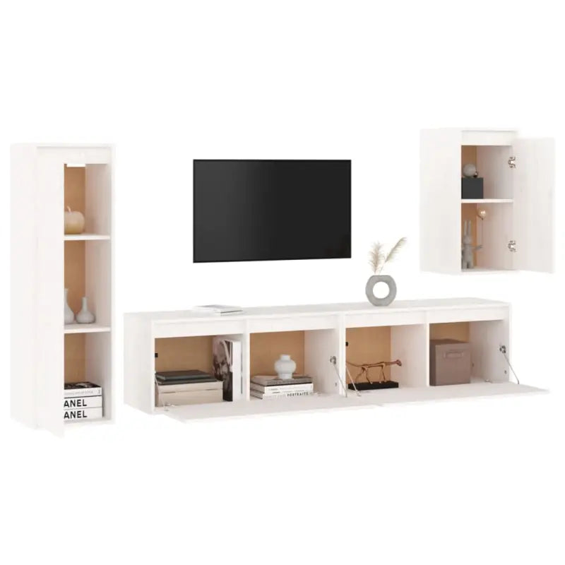 Klassieke Tv-meubels van massief grenenhout voor een stijlvolle kamer - Tv-meubels