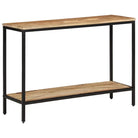 Klassieke wandtafel van massief mangohout voor in huis - 1 / 100 cm / 1 schap - Bijzettafels