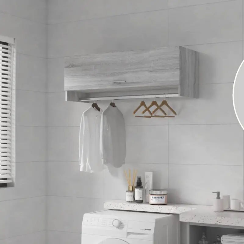 Kledingkast van bewerkt hout met kleur en stevige constructie - Grijs sonoma / 100 x 32.5 x 35 cm / 1 - Kledingkasten