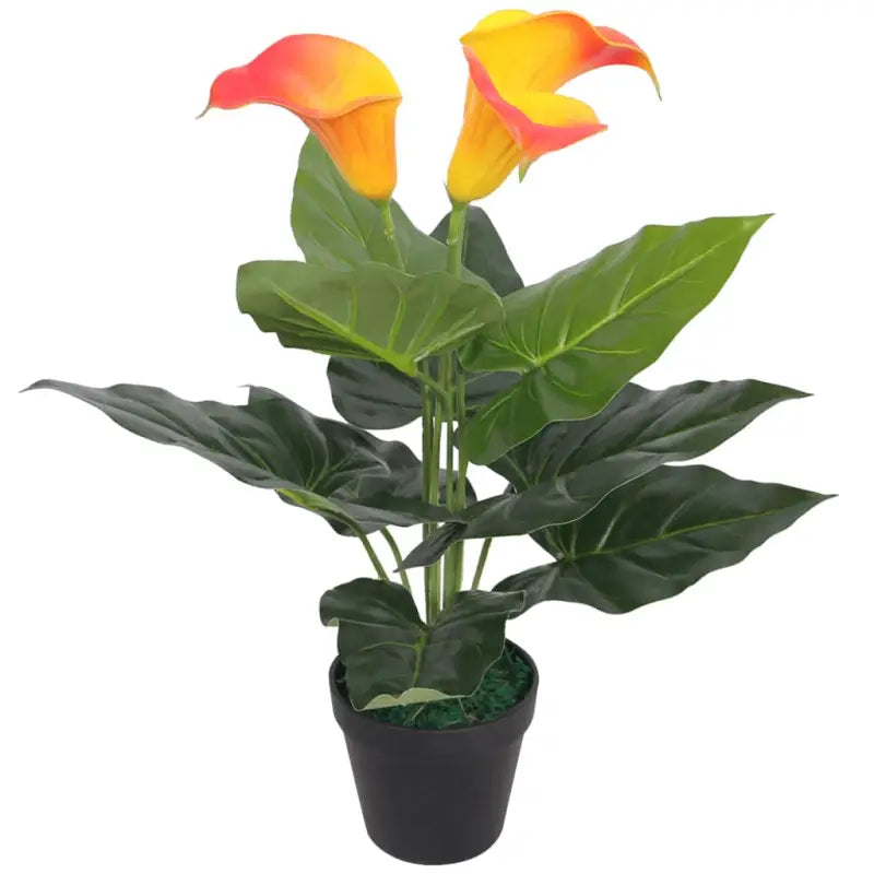 Kunst Calla Lelie voor een Groene Touch in Huis of Kantoor - Rood / 1 / Calla lelie/45 cm - Kunstplanten