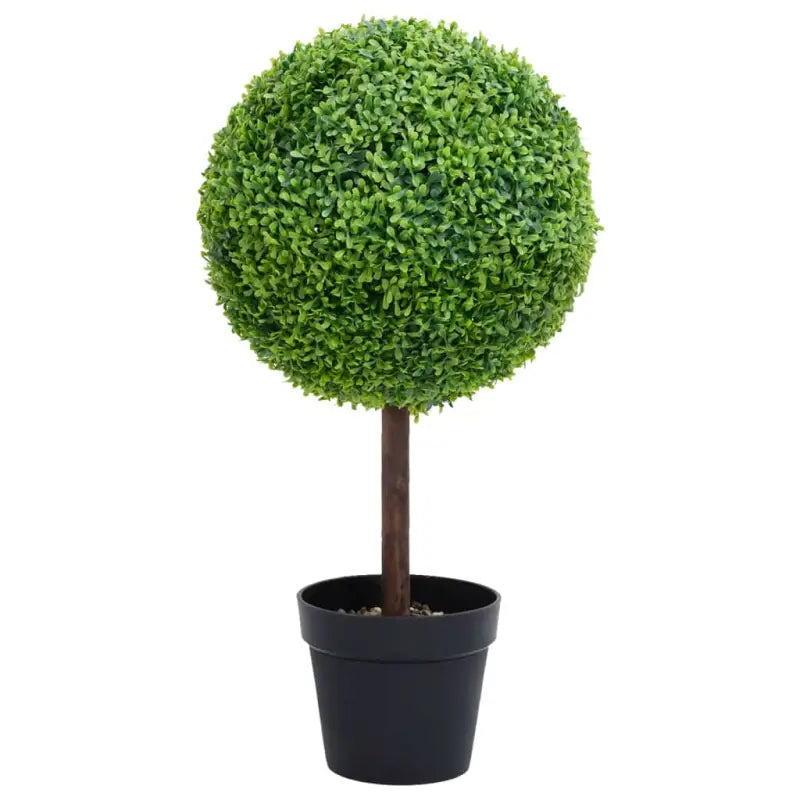 Kunstbuxus met driedubbele bolvorm voor binnen en buiten gebruik - 15 x 50 cm / 1 - Kunstplanten