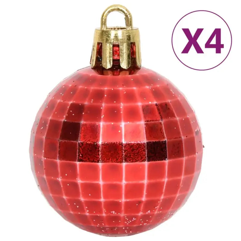 Kunststof kerstballen set voor feestelijke versiering - Rood / 1 - Decoratie voor feestdagen