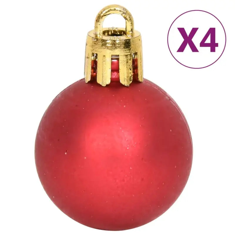 Kunststof kerstballen set voor feestelijke versiering - Rood / 1 - Decoratie voor feestdagen