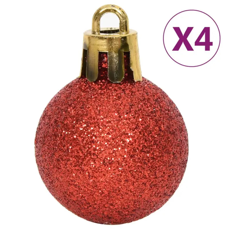 Kunststof kerstballen set voor feestelijke versiering - Rood / 1 - Decoratie voor feestdagen