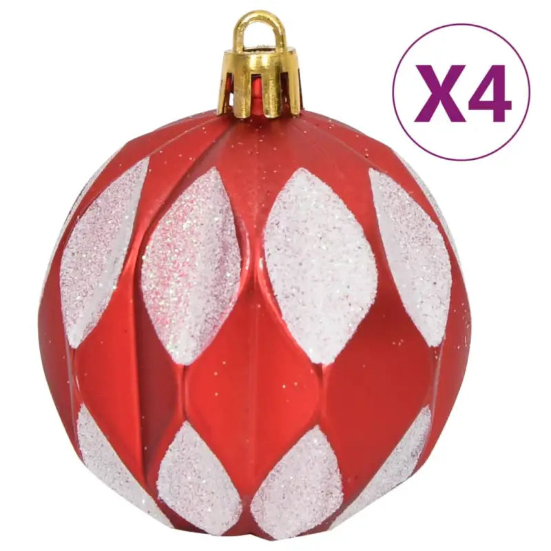 Kunststof kerstballen set voor feestelijke versiering - Rood / 1 - Decoratie voor feestdagen