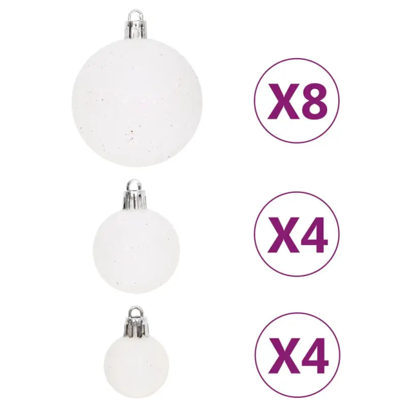 Kunststof kerstballen set voor feestelijke versiering - Rood / 1 - Decoratie voor feestdagen