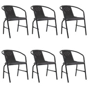 Kunststof rattan tuinstoelen voor buiten relaxen en dineren - Tuinstoelen