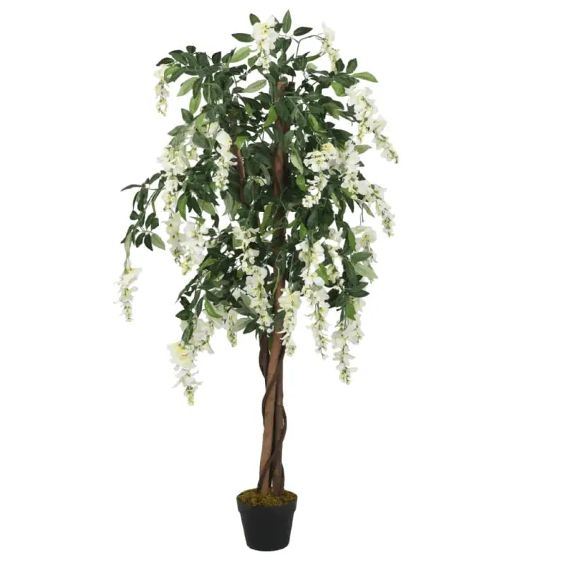 Kunstwisteria Boom met Kunststof Pot voor Binnengebruik - 80 cm / 1 - Kunstplanten