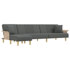 L-vormige slaapbank met chaise longue en totale afmetingen - Banken