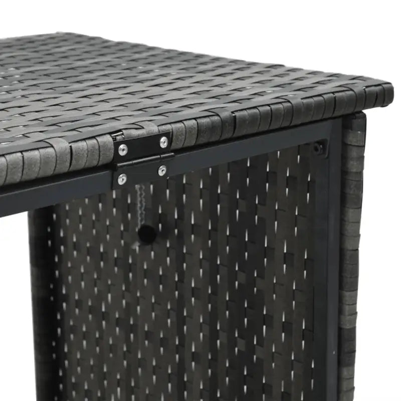L-vormige tuinbank met inklapbare tafel en poly rattan voor buitengebruik - Tuinsets