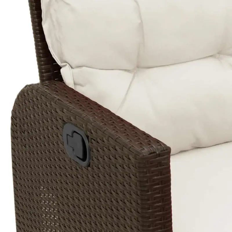 L-vormige tuinbankset met poly rattan en wasbare hoes voor tuin of terras - Tuinsets