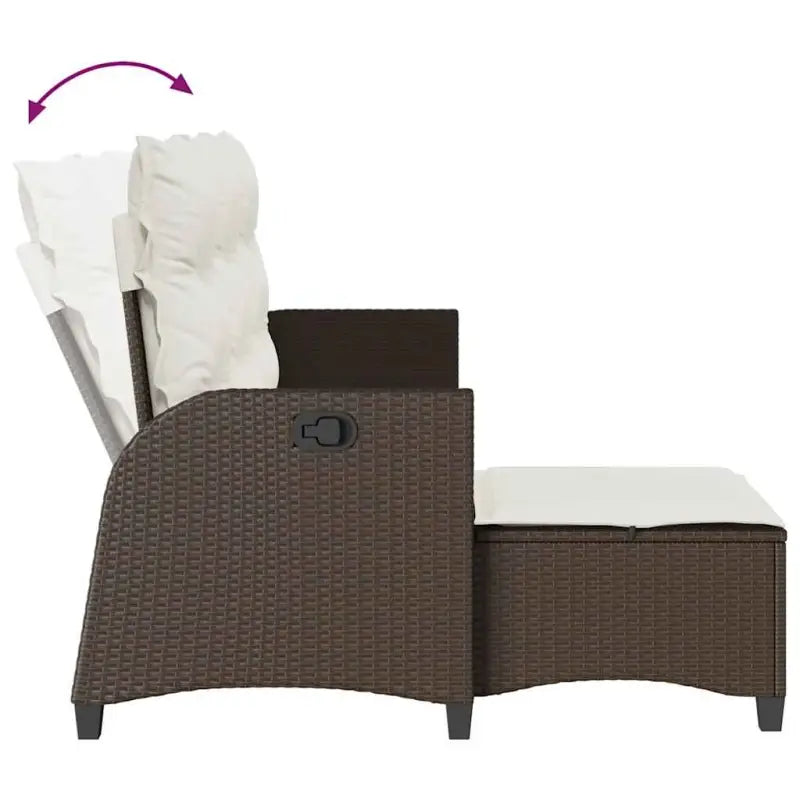 L-vormige tuinbankset met poly rattan en wasbare hoes voor tuin of terras - Tuinsets