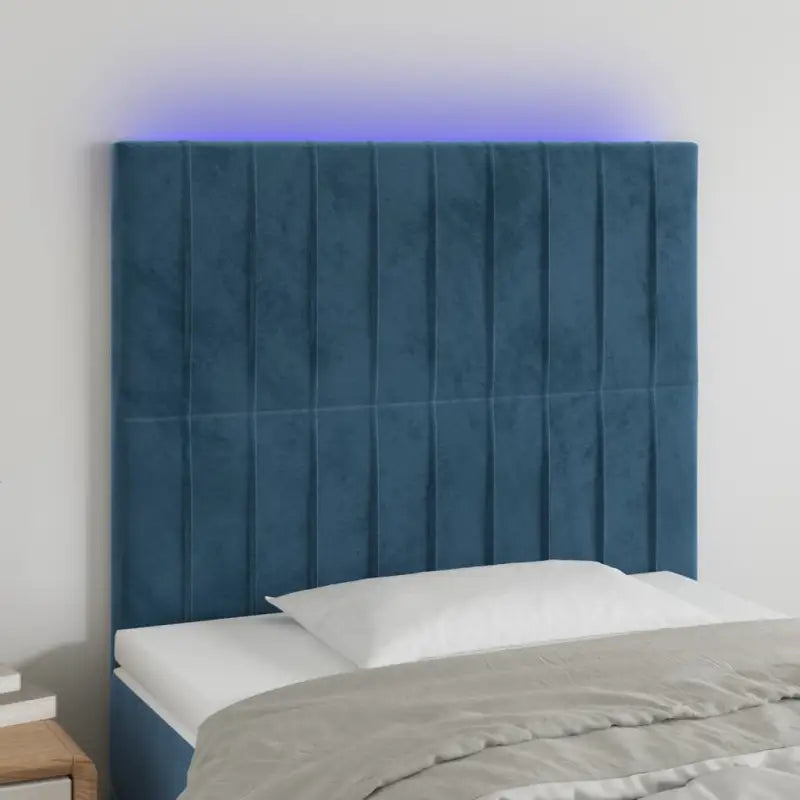 LED Hoofdbord voor een moderne slaapkamer uitstraling - Donkerblauw / 80 x 5 x 118/128 cm / 1 - Hoofdborden