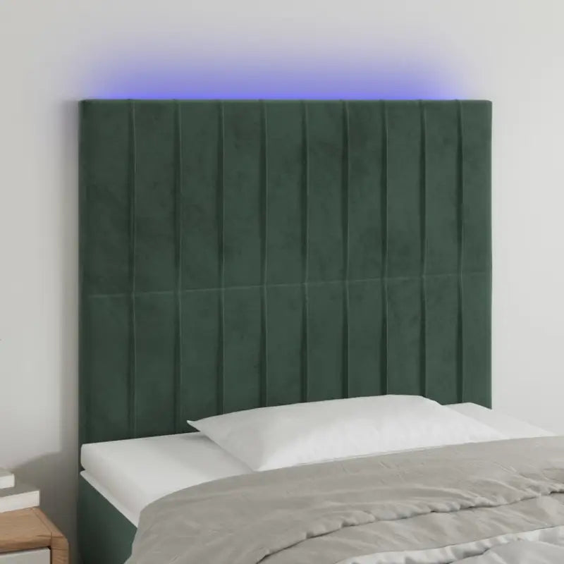 LED Hoofdbord voor een moderne slaapkamer uitstraling - Donkergroen / 100 x 5 x 118/128 cm / 1 - Hoofdborden