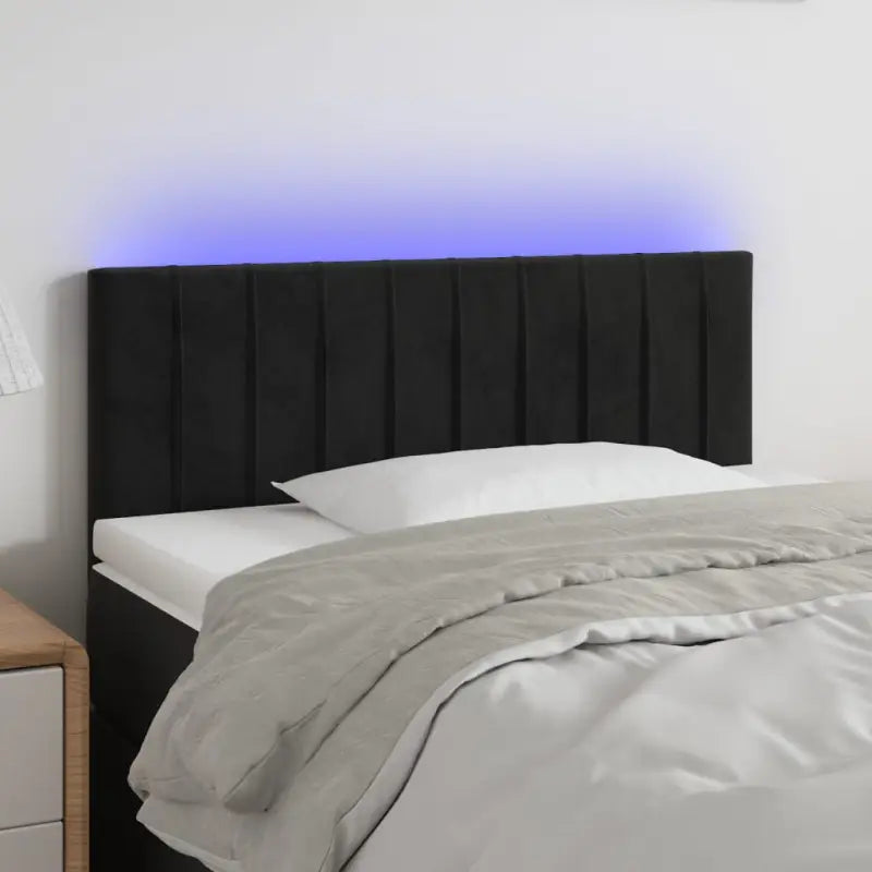 LED Hoofdbord voor een moderne slaapkamer uitstraling - Zwart / 80 x 5 x 78/88 cm / 1 - Hoofdborden en voetborden