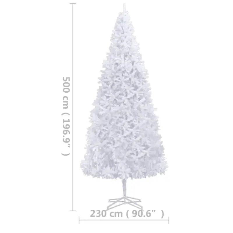 Levensachtige Kunstkerstboom met Spuitgiet PVC Takken - Wit / 500 x 230 cm / 1 - Kerstbomen