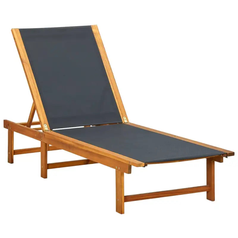 Lichte geoliede acaciahouten ligstoelset met bijzettafel voor tuinplezier - Ligstoelen