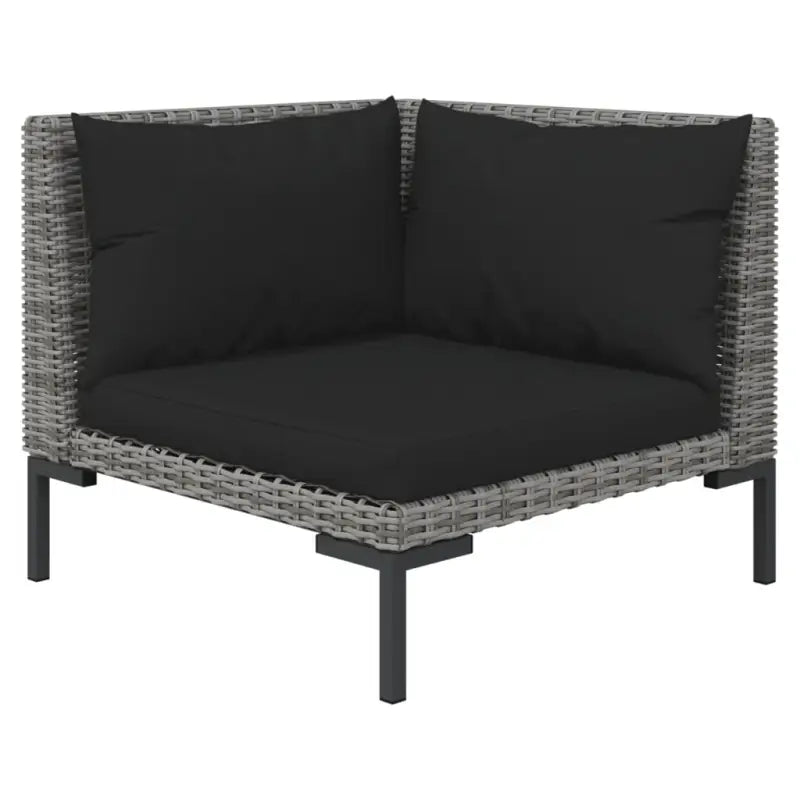 Lichtgewicht loungeset met halfrond PE-rattan en comfortabele afmetingen - Tuinsets