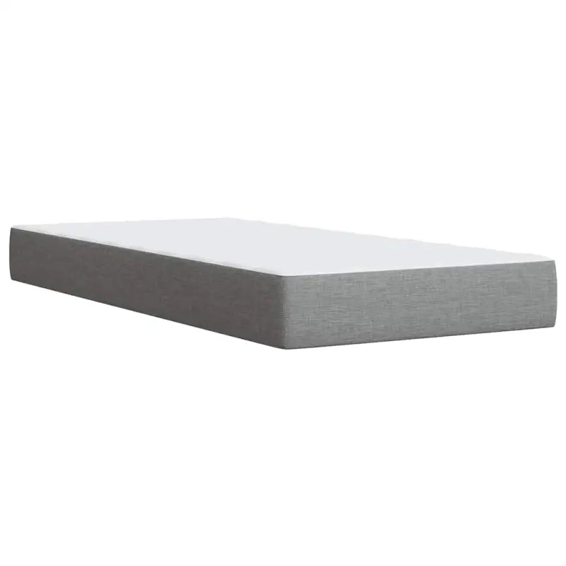 Lichtgrijs boxspringbed met ademend vermogen en duurzaam polyestermateriaal - Bedden & bedframes