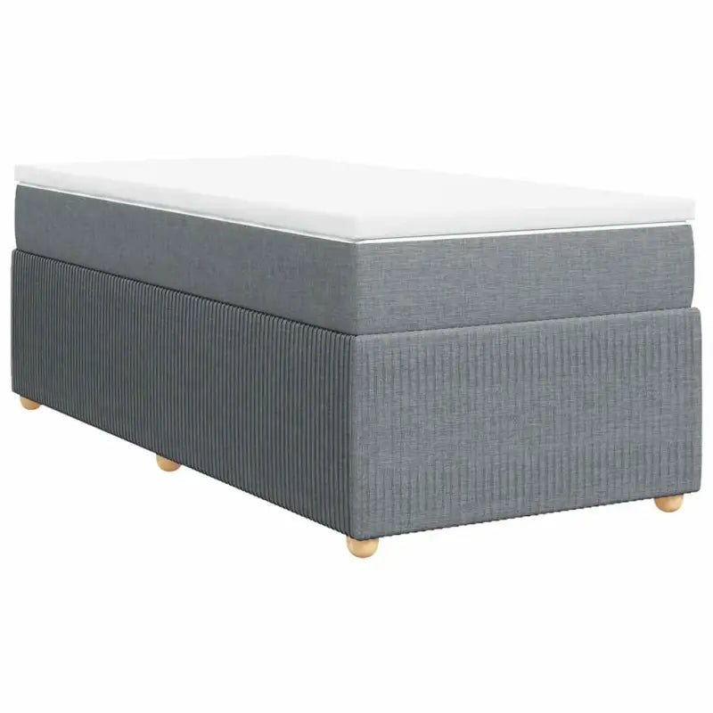 Lichtgrijs boxspringbed met ademend vermogen en duurzaam polyestermateriaal - Bedden & bedframes