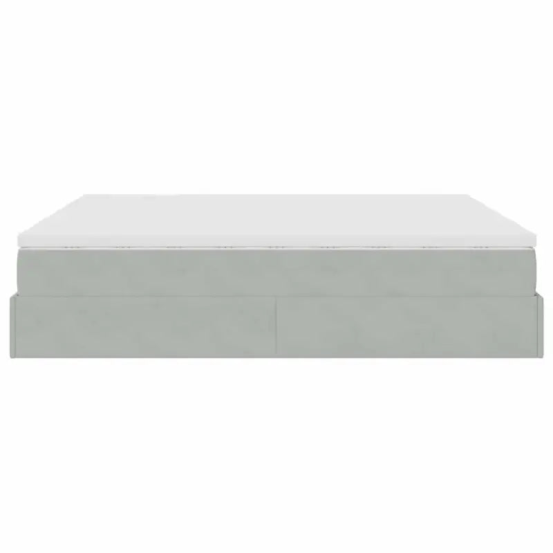 Lichtgrijs Ottomaanse Bed met Ruime Opbergruimte en Comfortabel Vulling - Bedden & bedframes