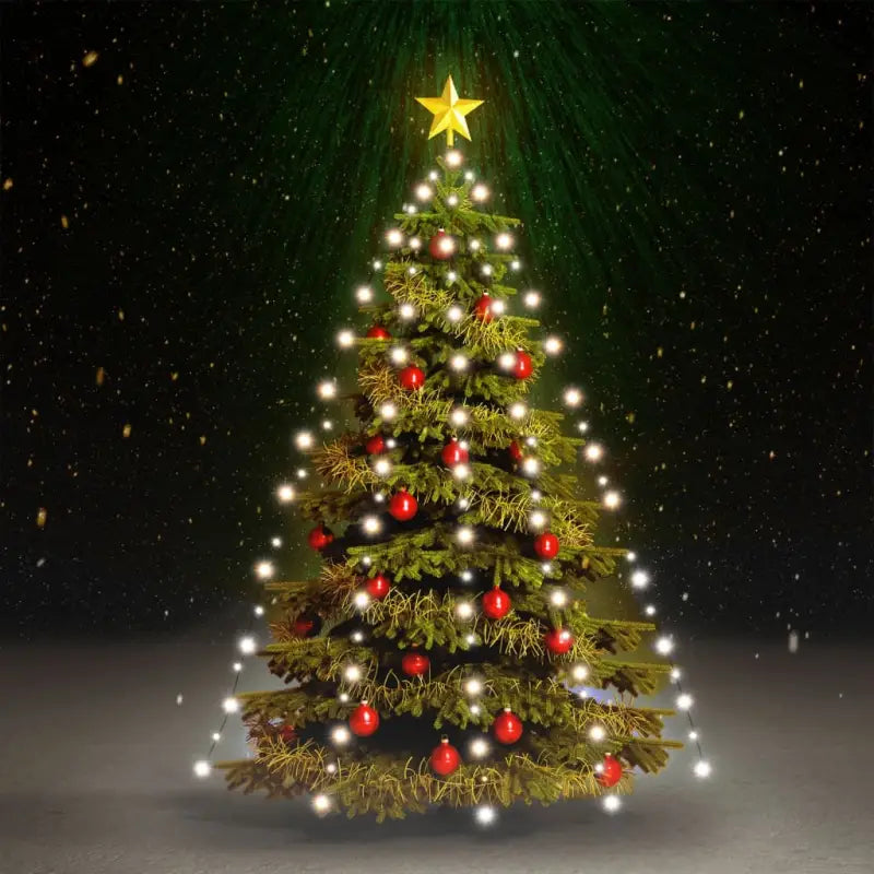 Lichtslangen voor zowel binnen als kerstboom versiering met energiezuinige LED’s - Koudwit / 210 cm / 1 - Lichtslangen