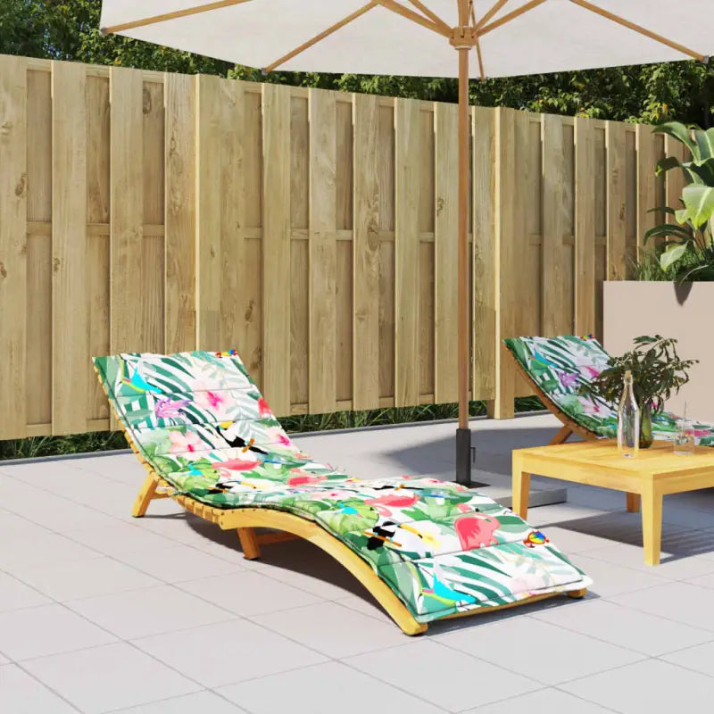 Ligbedkussen met oxford stof voor een frisse uitstraling en oorspronkelijke vorm - Groen en roze / 200 x 70 x 4 cm / 1